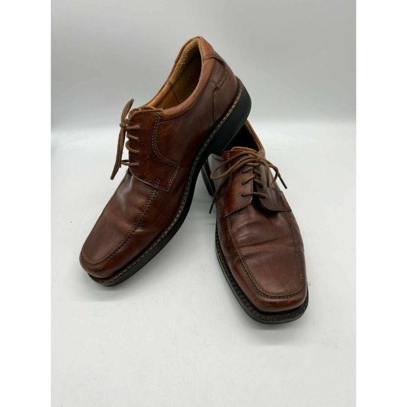 Ecco Mens Oxfords Shoes Brown Moc Toe Lace Up Low Top Leather 11 EUR 45 main image 9